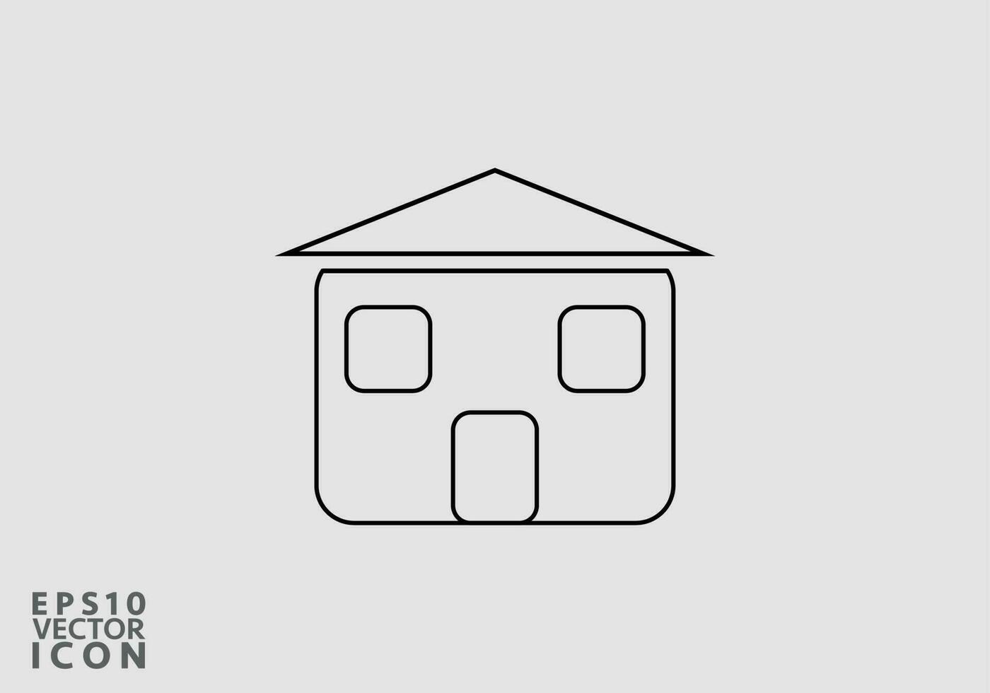 Haus Linie Symbol zum Geschäft Website, Apps, und viele Mehr vektor