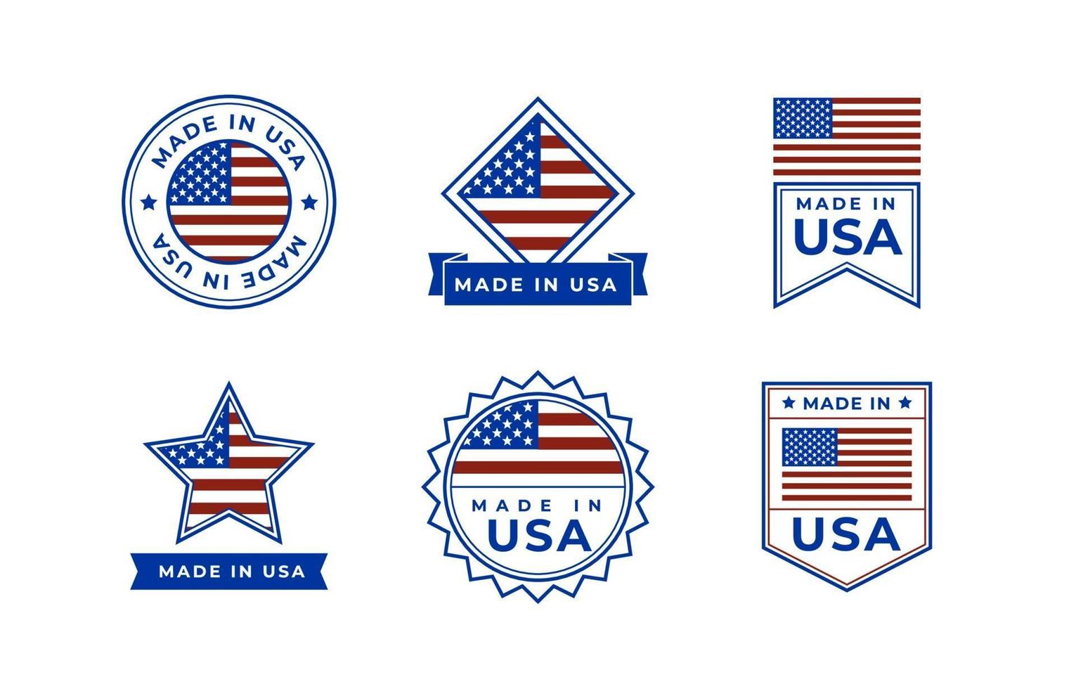 Made in USA Logo Sammlung vektor