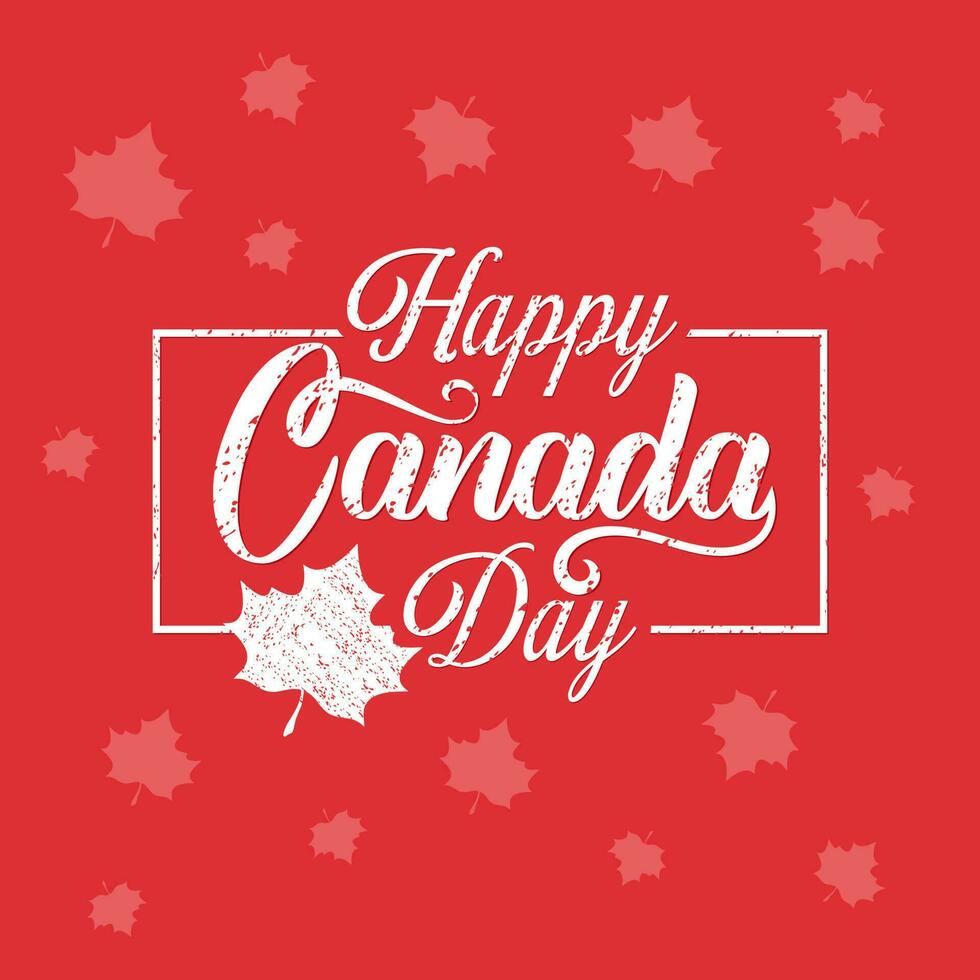 Lycklig kanada dag vektor illustration. Lycklig kanada dag Semester inbjudan design. kanada oberoende dag vektor bakgrund