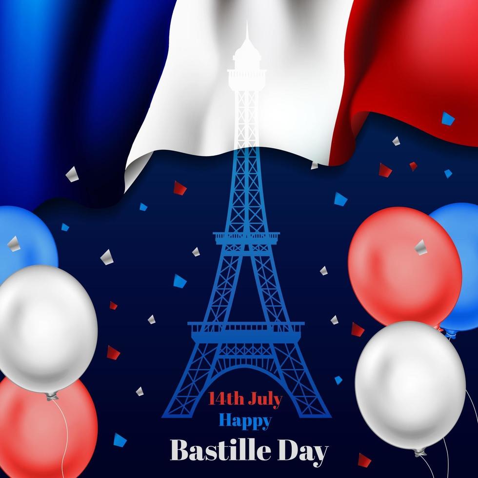 bastille dag illustration vektor