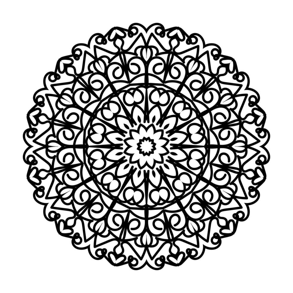 fri orientalisk mönster, årgång dekorativ element. islam, arabiska, indian, marockanska, turkiska ottoman motiv färg sida. blomma mandala vektor illustration.