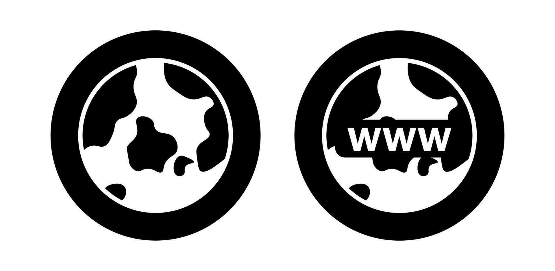 www Symbol und modern Konnektivität Logo Vorlage vektor