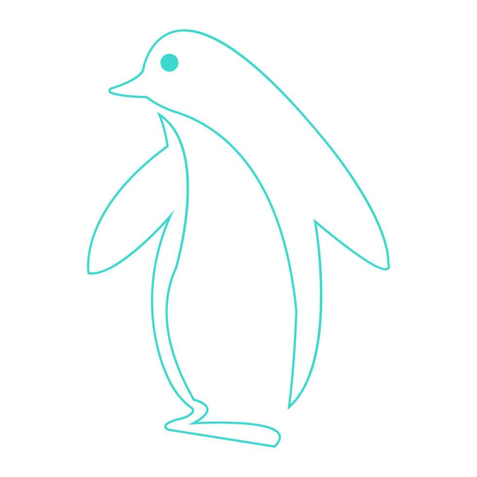pingvin ikon illustration vektor