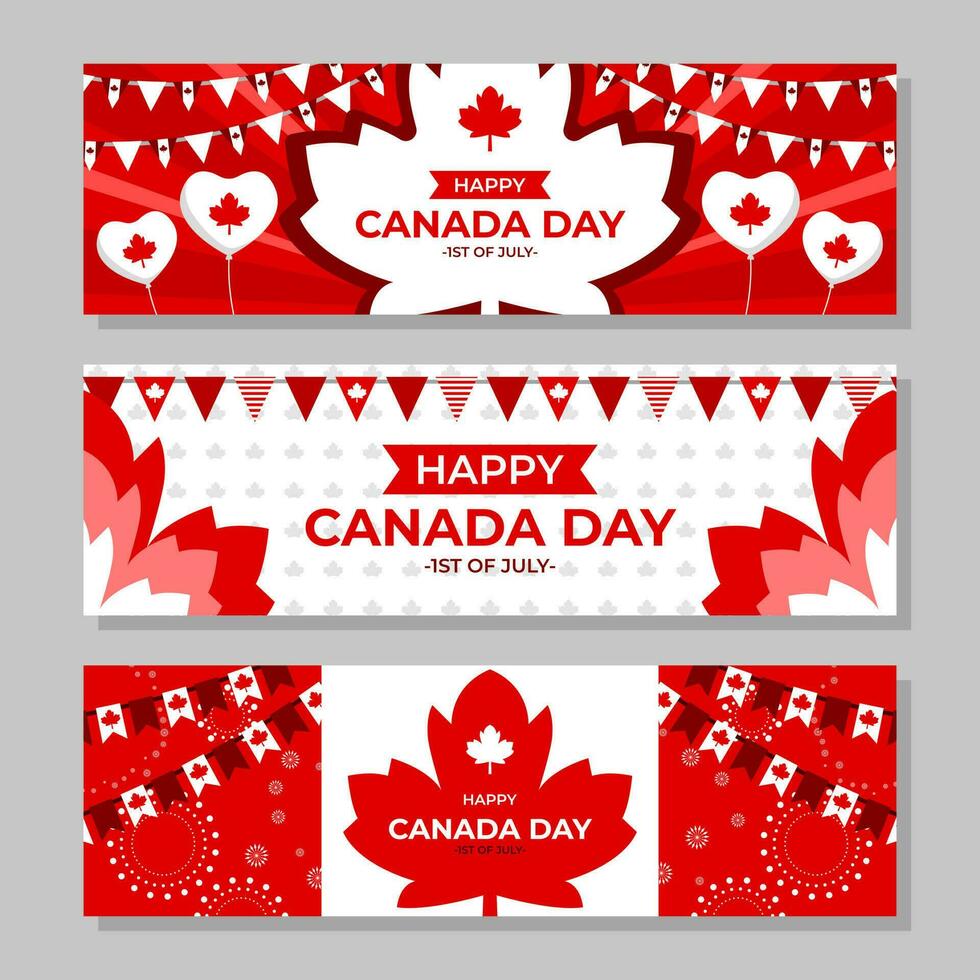 Happy Canada Day Banner vektor