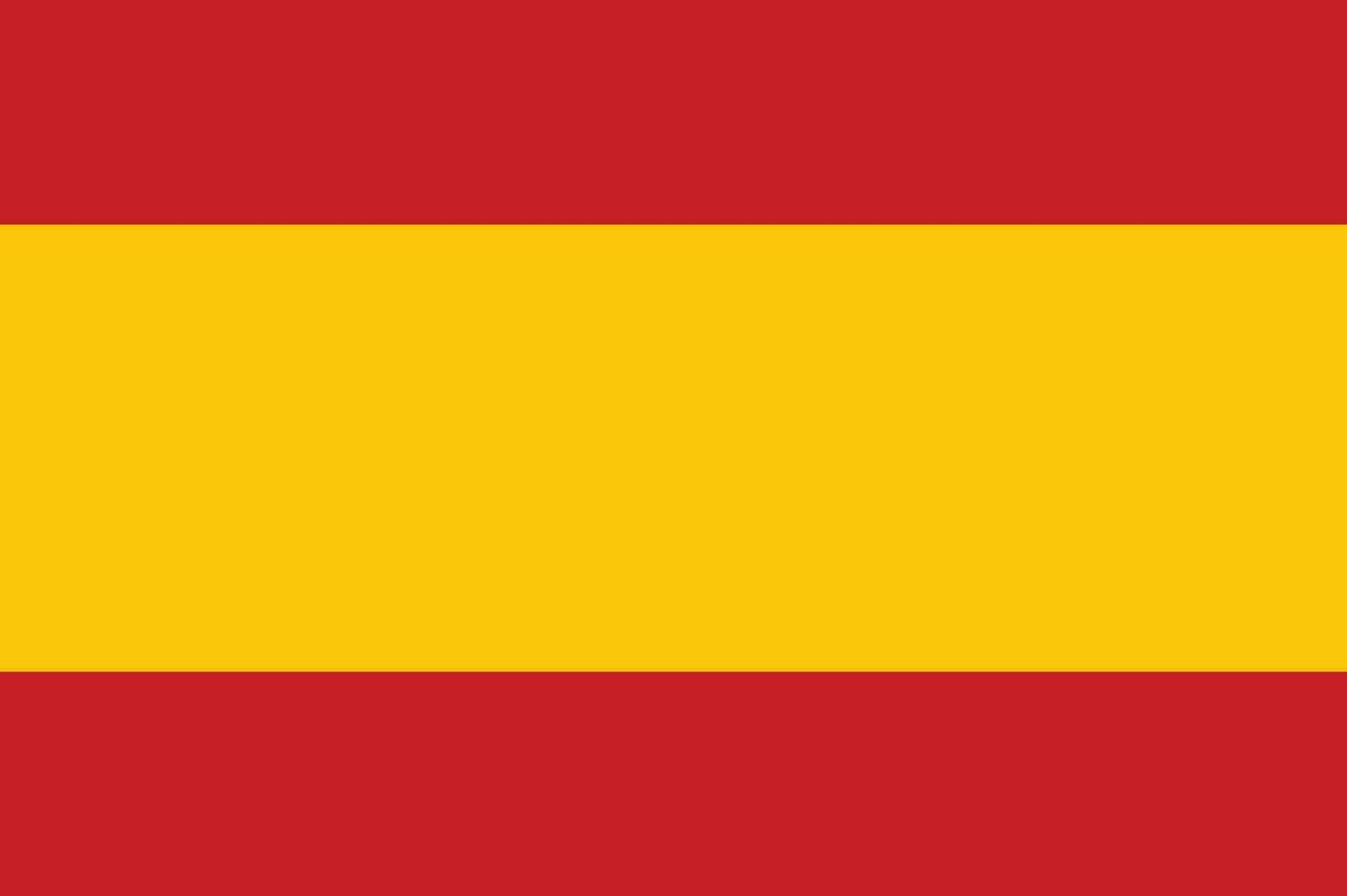 flagga av Spanien. spanska flagga vektor