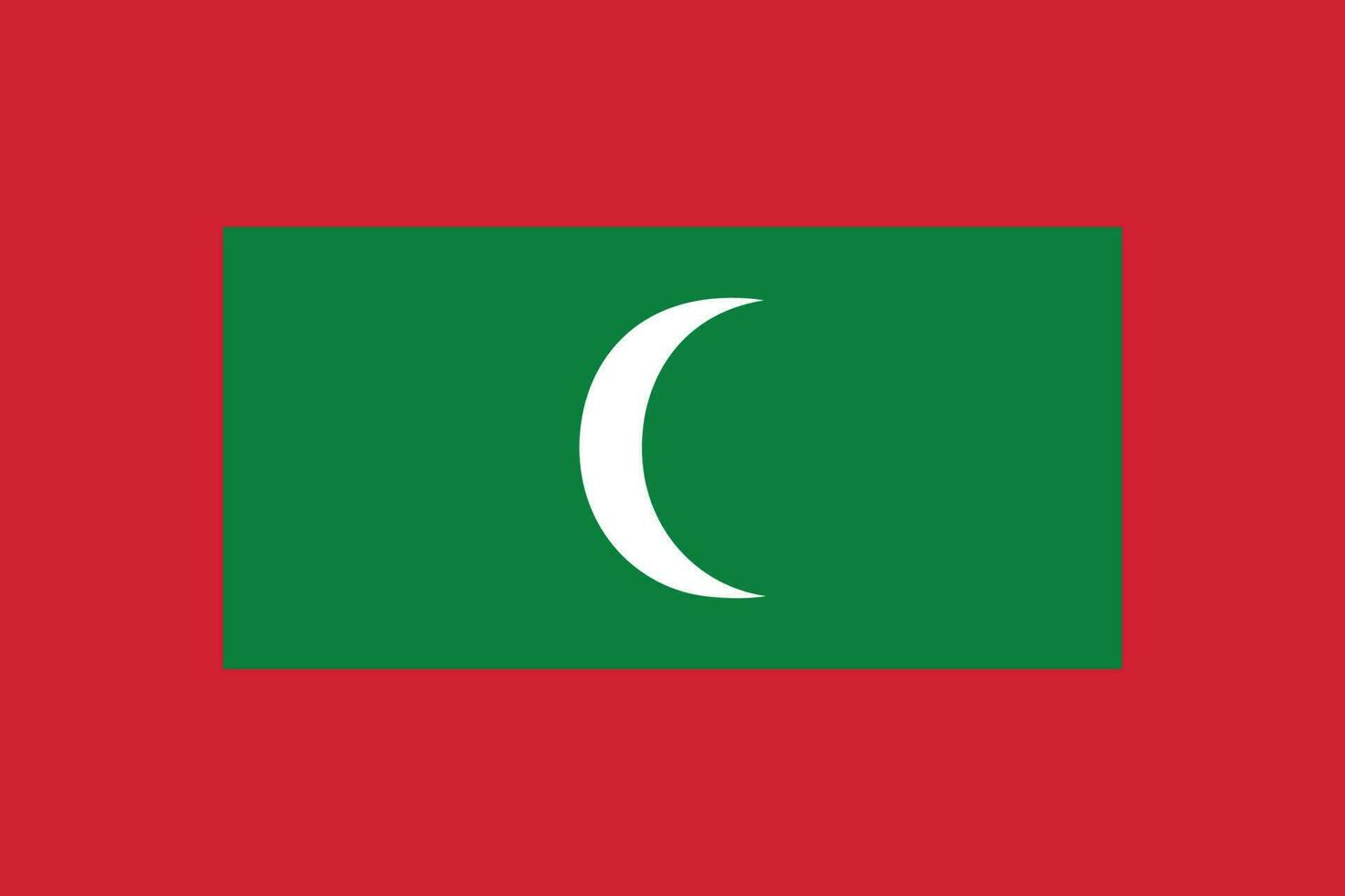 flagga av maldiverna. maldiverna flagga vektor