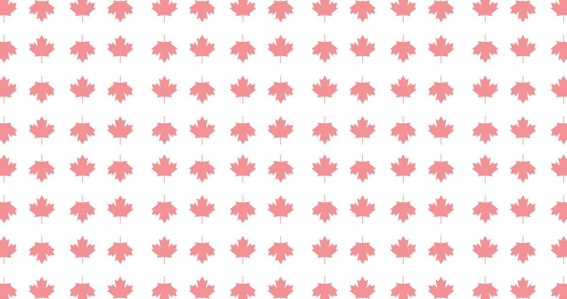 nahtlos Muster rot Kanada Ahorn Blatt Hintergrund. vektor