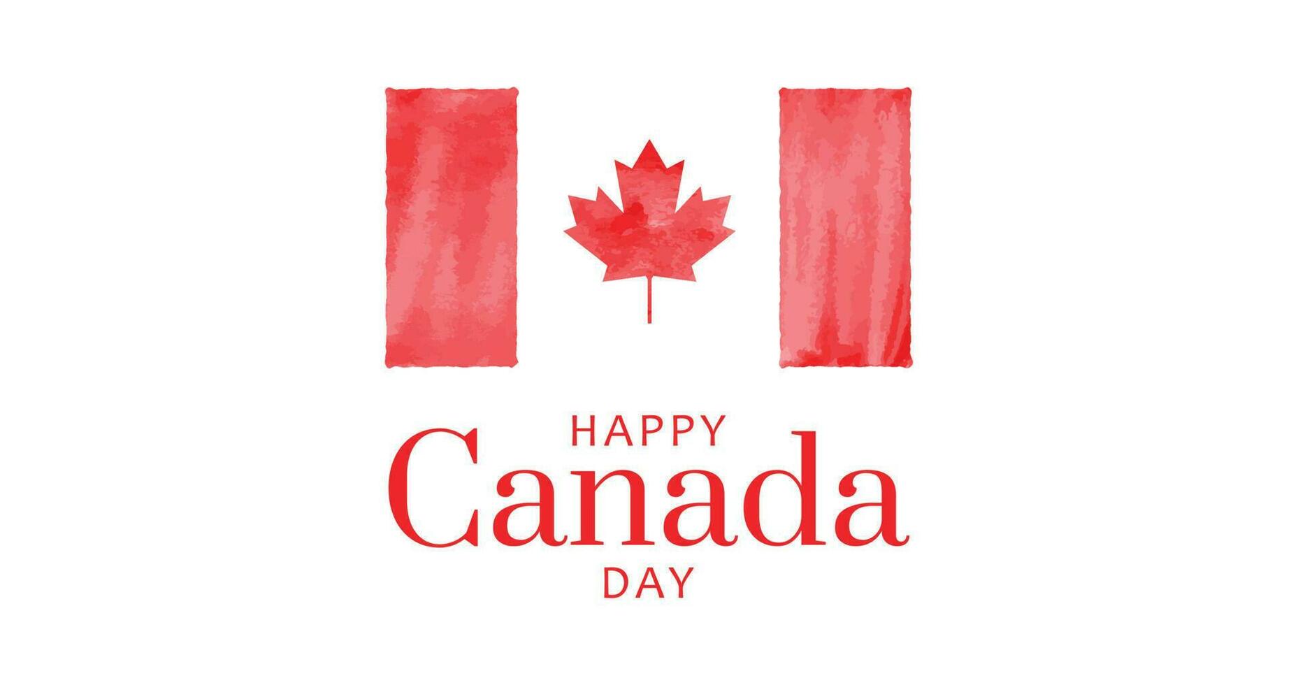 Lycklig kanada dag bakgrund design med text. hälsning kort för kanada oberoende dag vektor