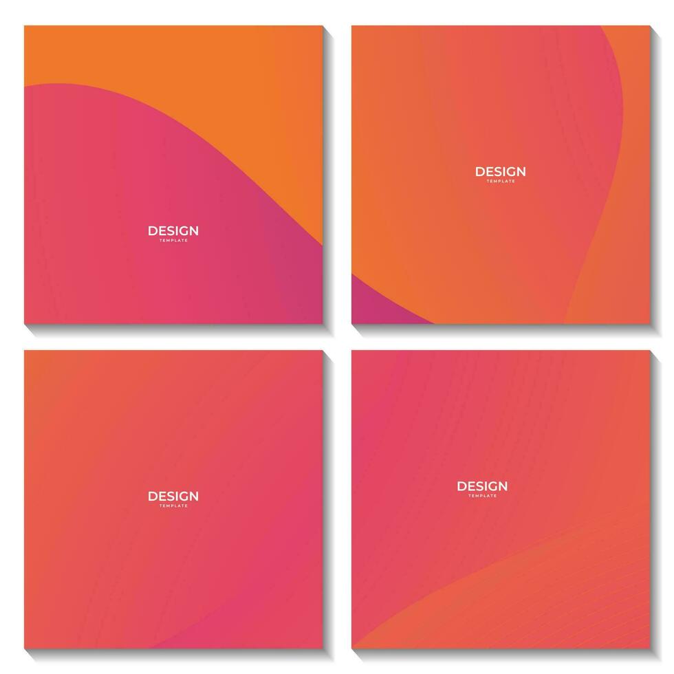 einfach Orange Welle Gradient Hintergrund zum Geschäft vektor