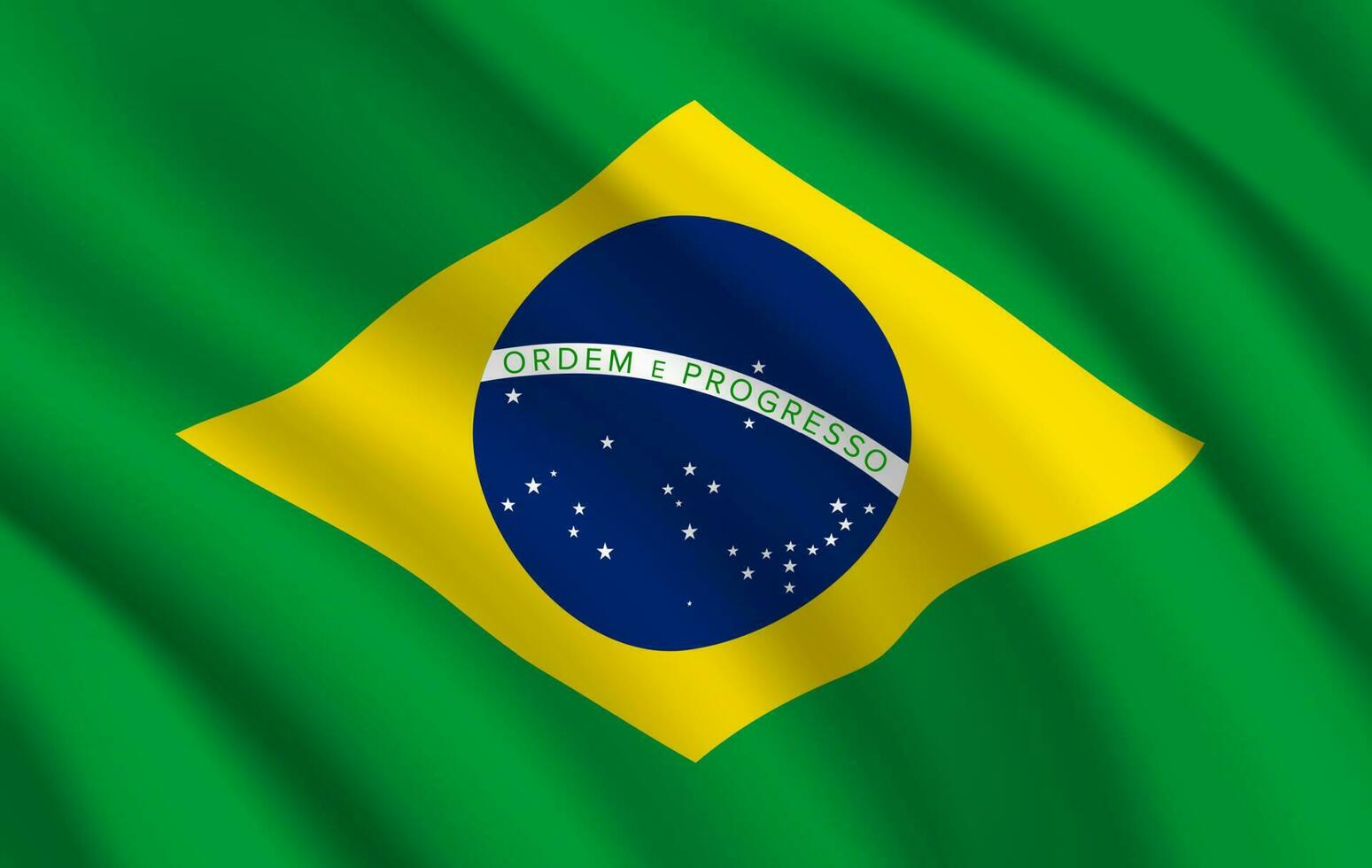 Brasilien Flagge, Vektor Brasilianer offiziell Symbol
