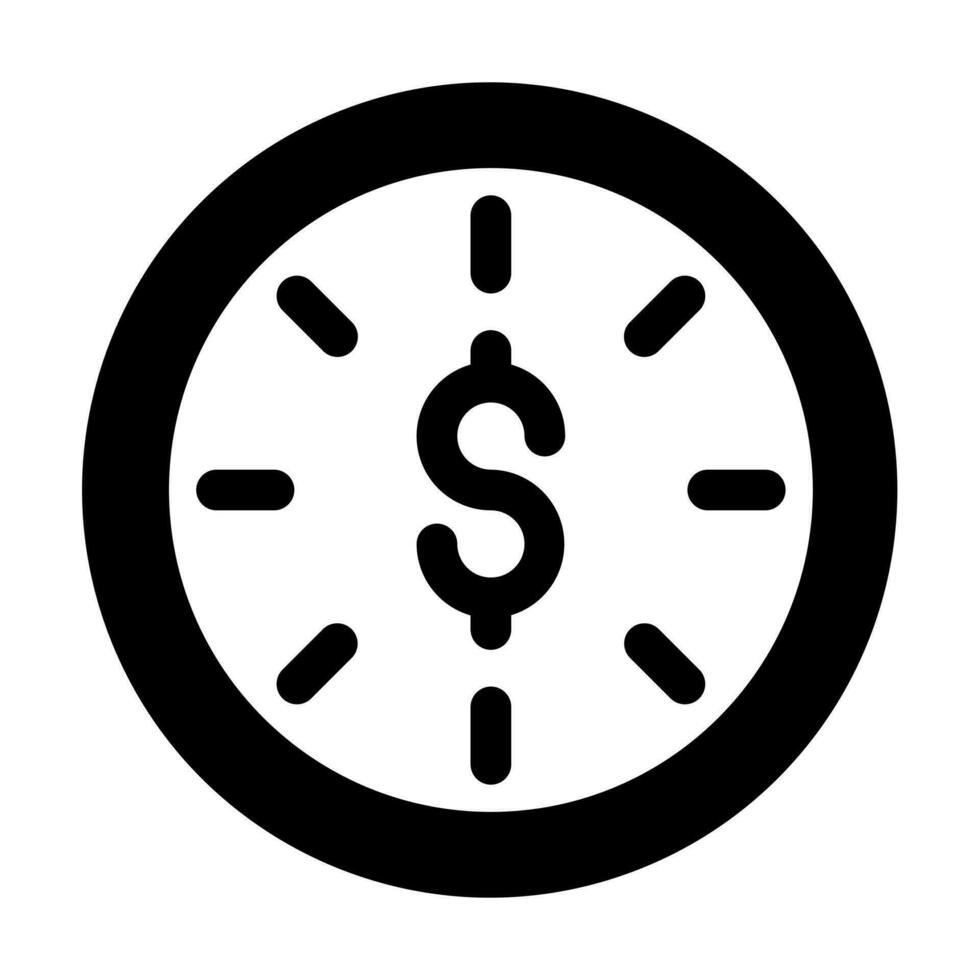 Zeit ist Geld-Icon-Design vektor