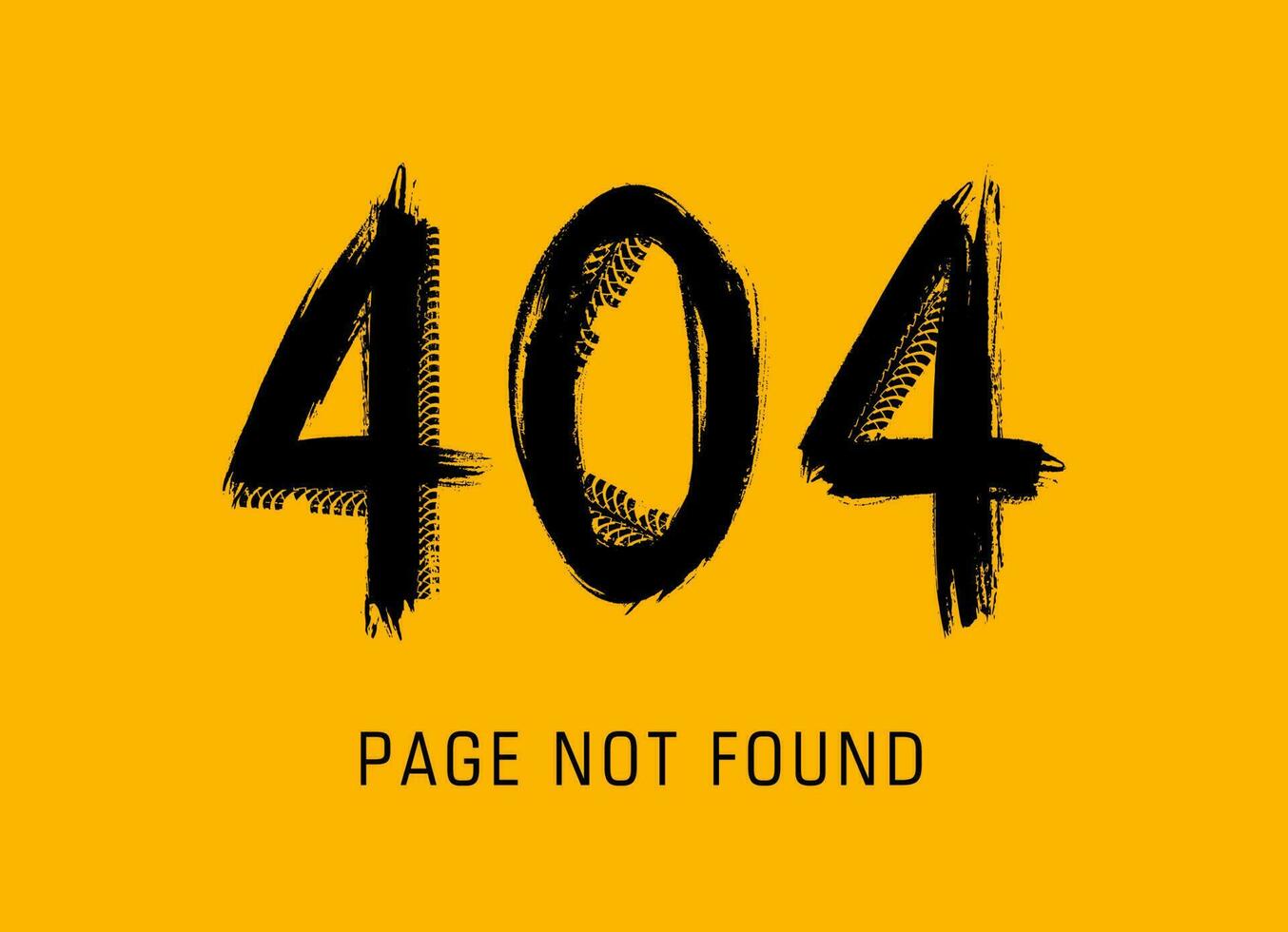 404 fel, sida inte hittades i grunge stil, vektor