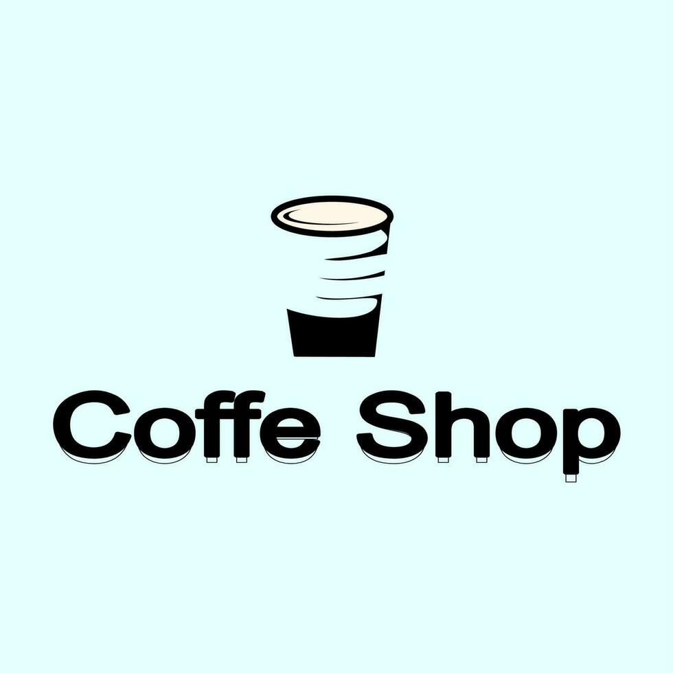 kaffe Kafé logotyp illustration design mall vektor