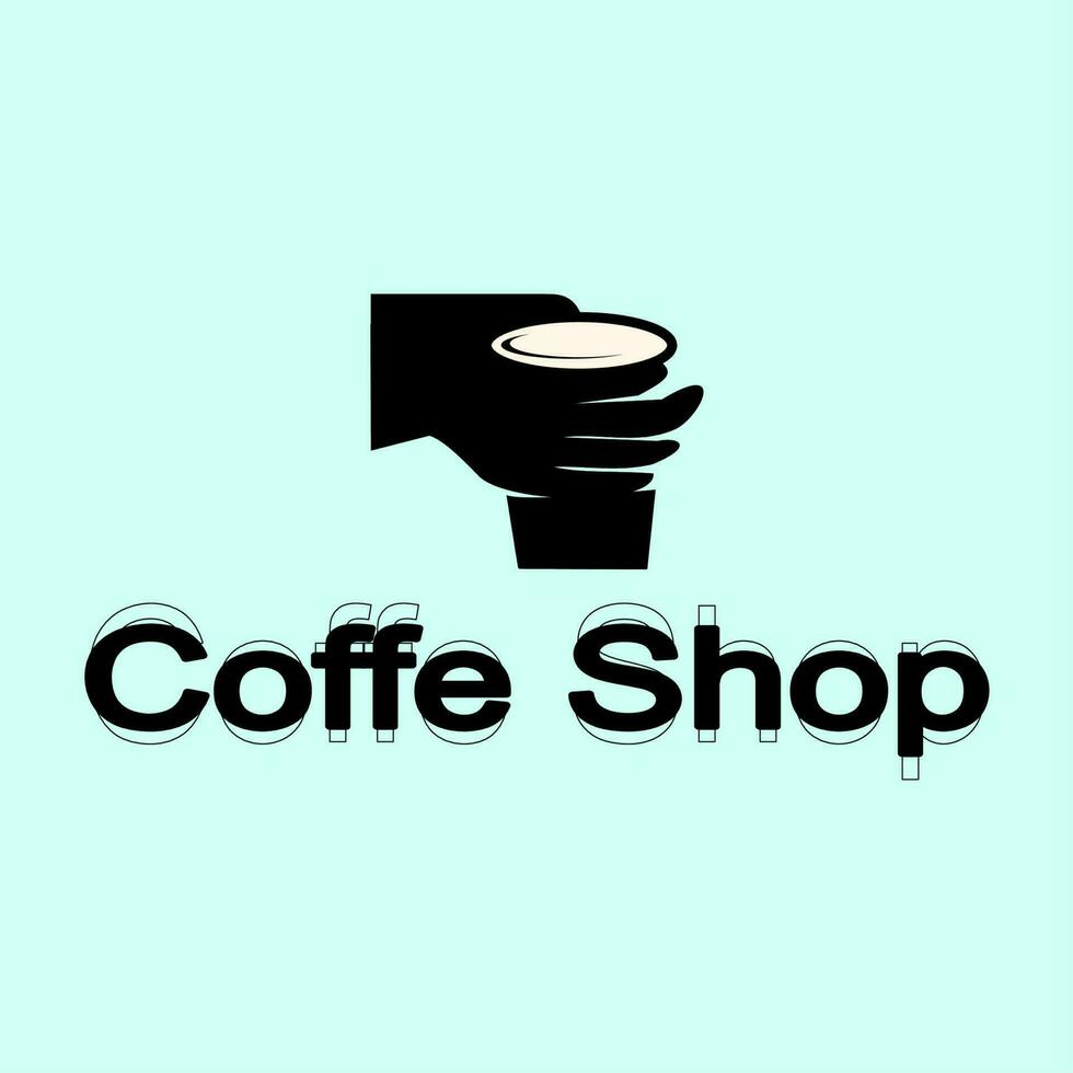 Kaffee Cafe Logo Illustration Design Vorlage vektor