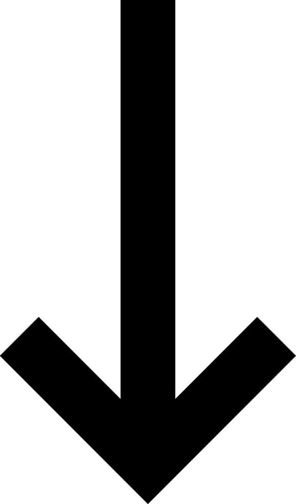 Pfeil Nieder Symbol vektor