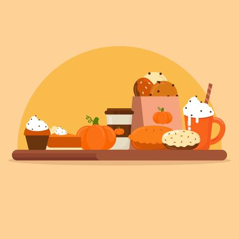 Pumpa Spice Vector Illustration