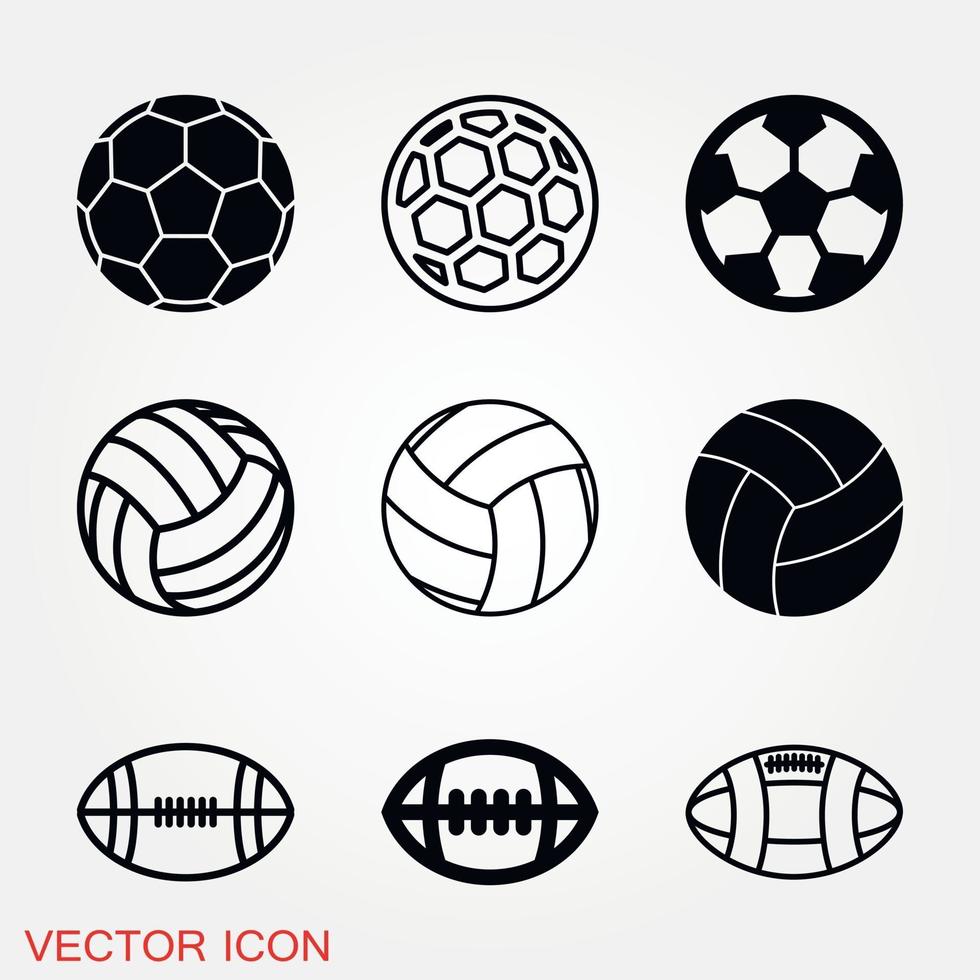 Sportball-Ikonenvektor vektor