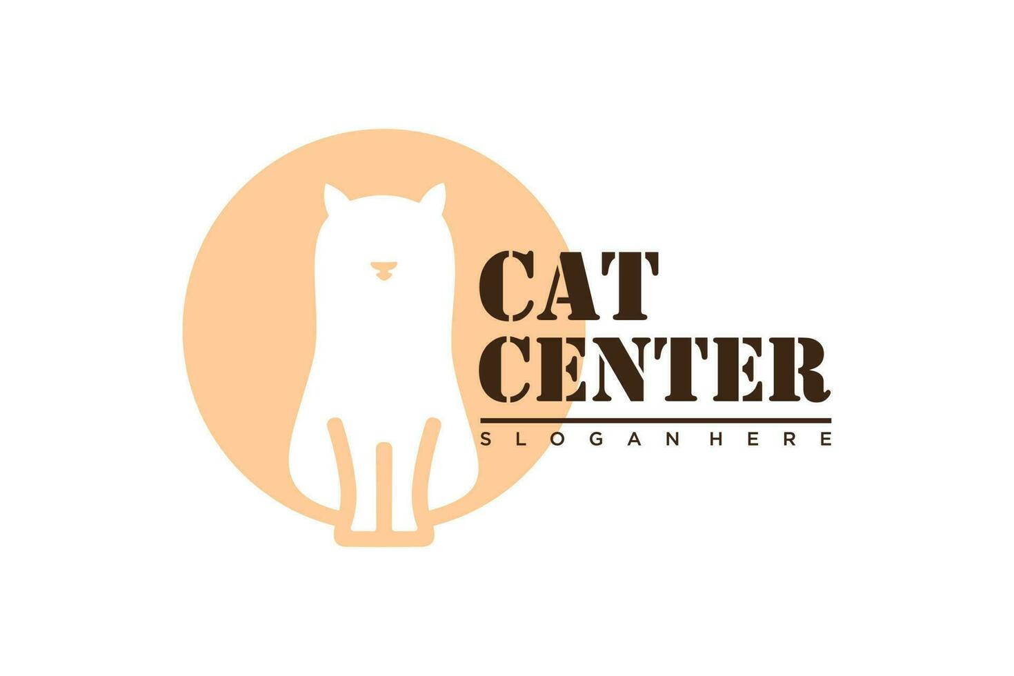 katt logo.cat logotyp. sällskapsdjur affär logotyp begrepp. sällskapsdjur vård logotyp begrepp. sällskapsdjur vektor illustration
