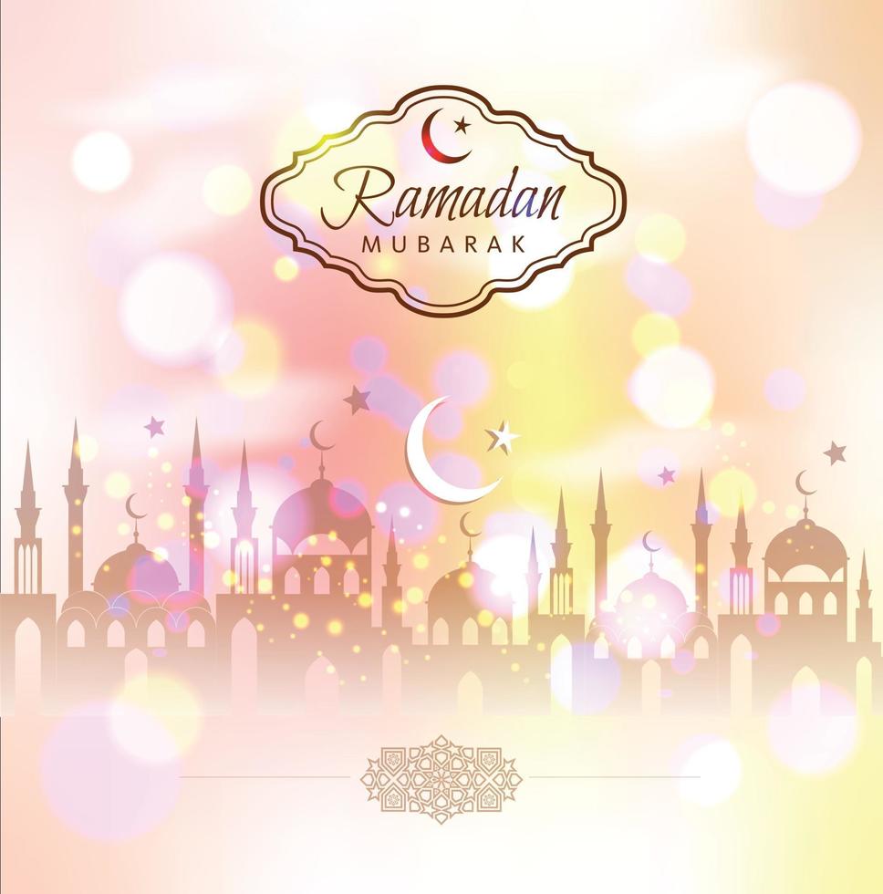 abstrakter Hintergrund des Ramadan Kareem. vektor