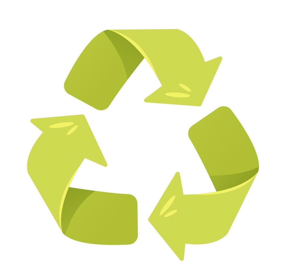 recyceln Symbol. Grün Pfeile. Ökologie Konzept. vektor