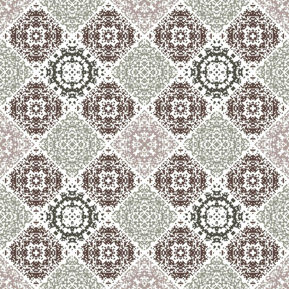 islamic dekorativ bakgrund tillverkad av små rutor. de rik dekoration av abstrakt mönster för konstruktion av tyg eller papper. vektor