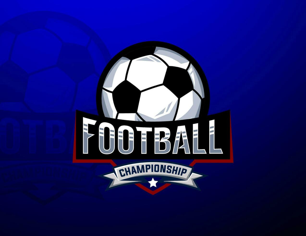 fotboll logotyp design, sporter logotyp vektor