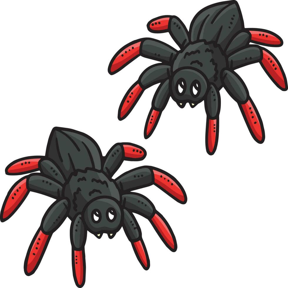 Baby Spinne Karikatur farbig Clip Art Illustration vektor