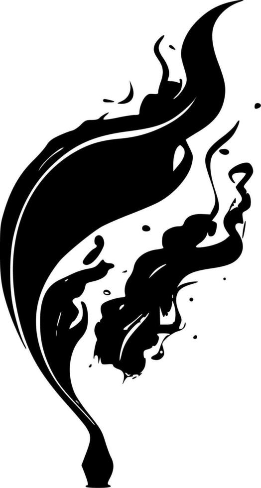 rök - minimalistisk och platt logotyp - vektor illustration