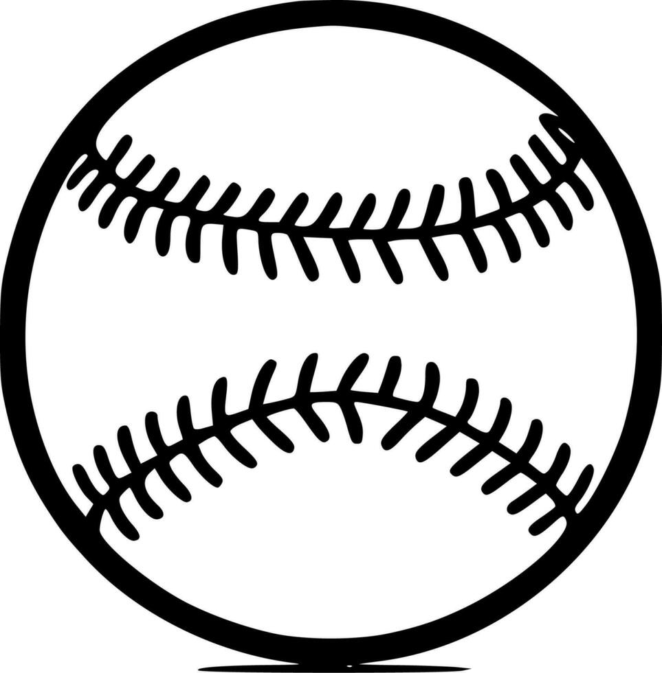 Baseball, minimalistisch und einfach Silhouette - - Vektor Illustration