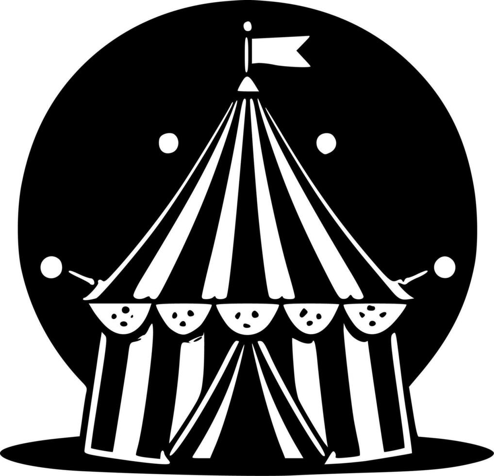 Zirkus - - minimalistisch und eben Logo - - Vektor Illustration