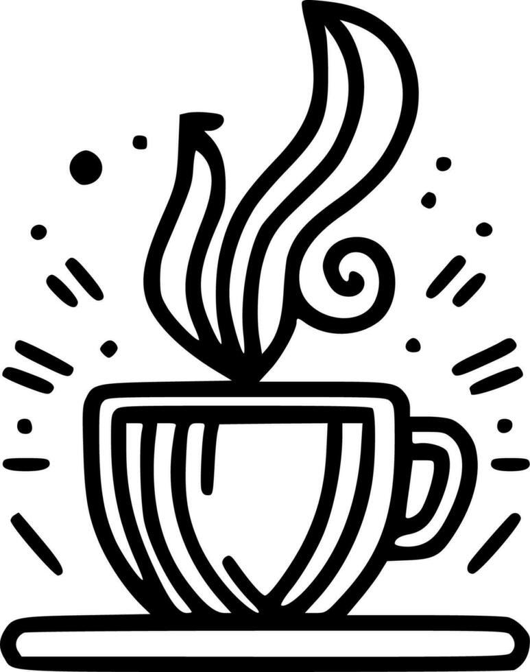 Kaffee - - hoch Qualität Vektor Logo - - Vektor Illustration Ideal zum T-Shirt Grafik