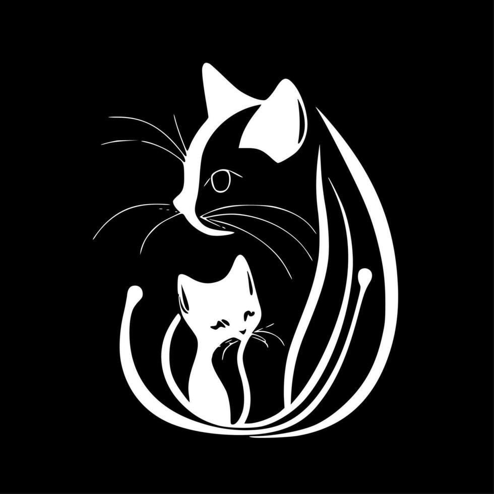 katt mamma - hög kvalitet vektor logotyp - vektor illustration idealisk för t-shirt grafisk