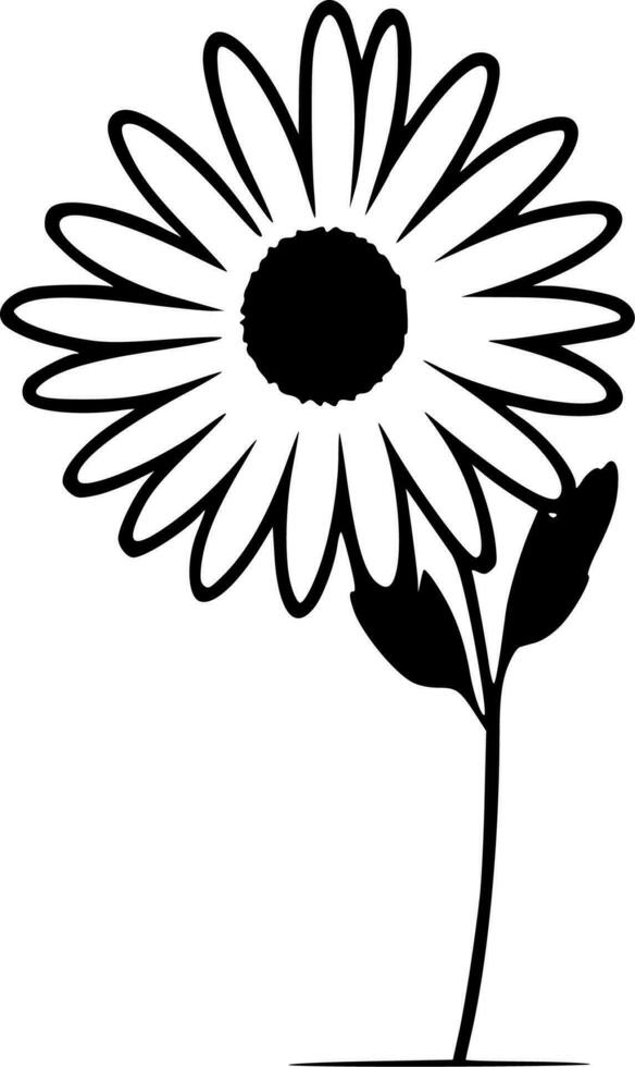 daisy - minimalistisk och platt logotyp - vektor illustration