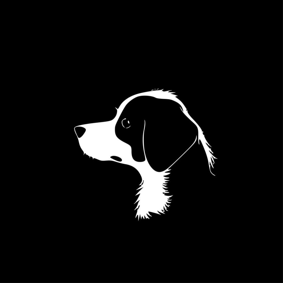 Hund - - minimalistisch und eben Logo - - Vektor Illustration