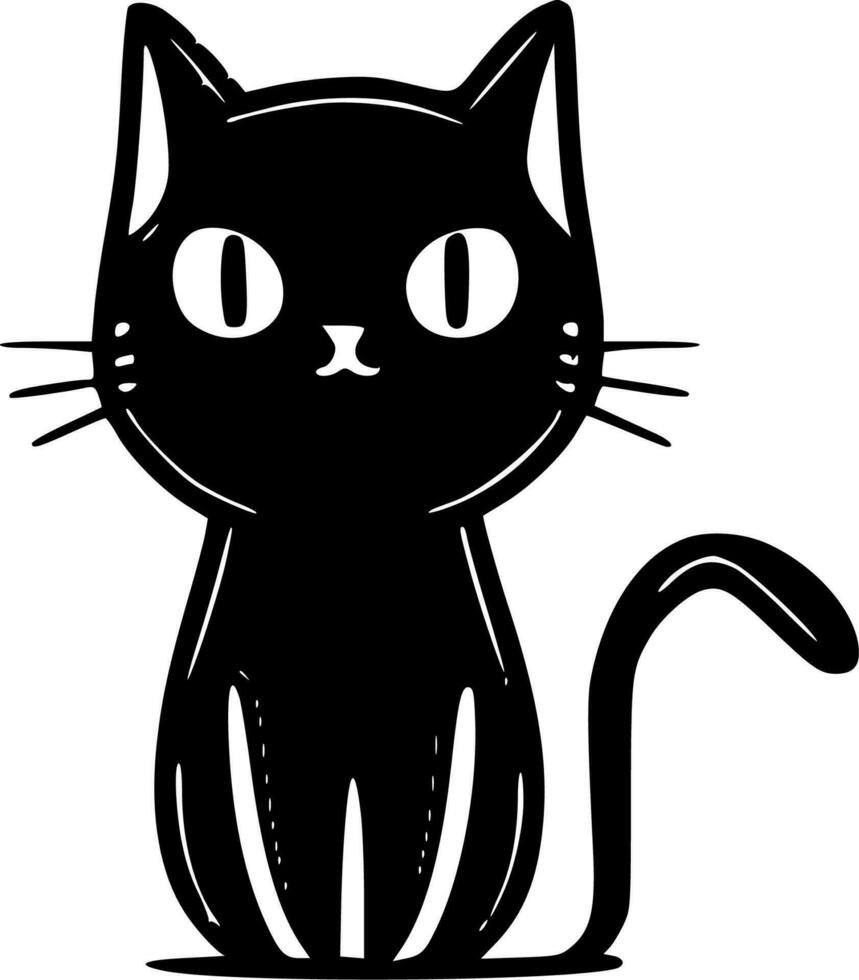 Katze - - hoch Qualität Vektor Logo - - Vektor Illustration Ideal zum T-Shirt Grafik