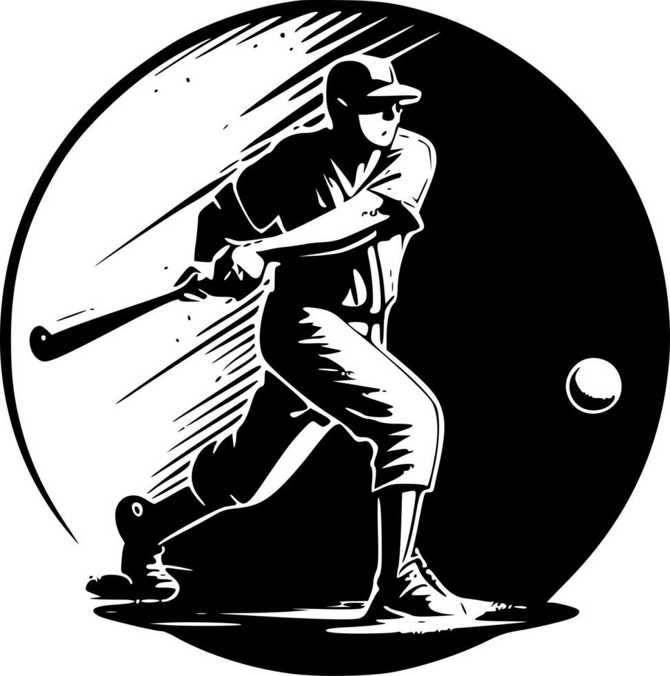 retro baseboll - hög kvalitet vektor logotyp - vektor illustration idealisk för t-shirt grafisk