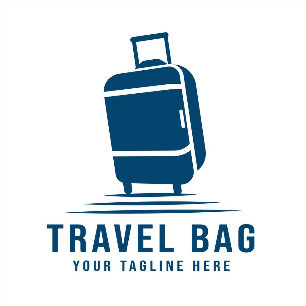 retro Jahrgang Reise Tasche Silhouette Logo Design, Symbol, Symbol, Reisen vektor