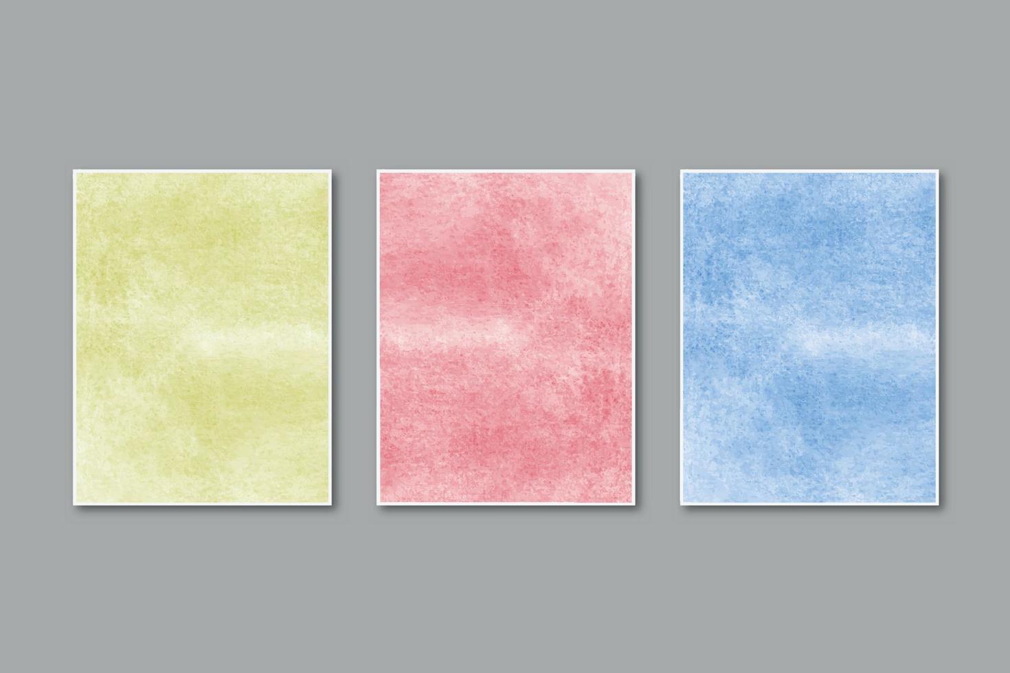 handgemalte Aquarellpastellhintergrund, bunte Flecken auf Papier vektor