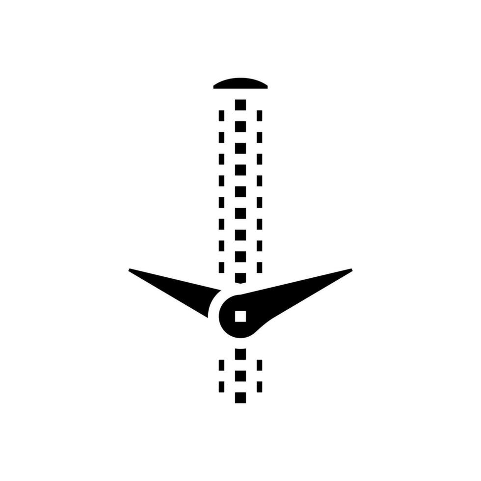 Mauer Anker Hardware- Möbel passend zu Glyphe Symbol Vektor Illustration