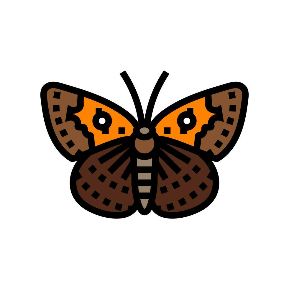 mormon metallmärke insekt Färg ikon vektor illustration