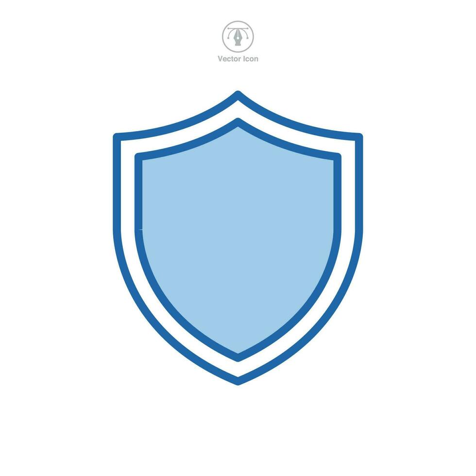 skydda ikon symbol mall för grafisk och webb design samling logotyp vektor illustration