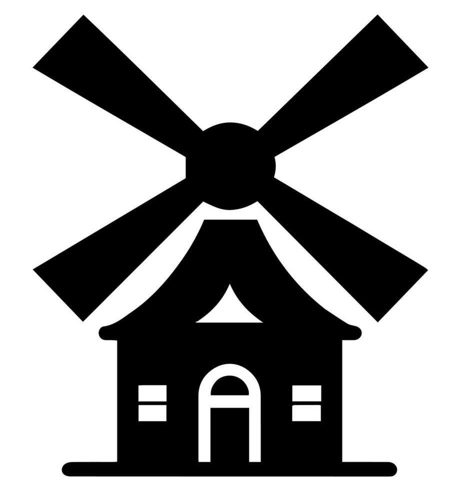 Windmühle Vektor Symbol Webseite ux ui