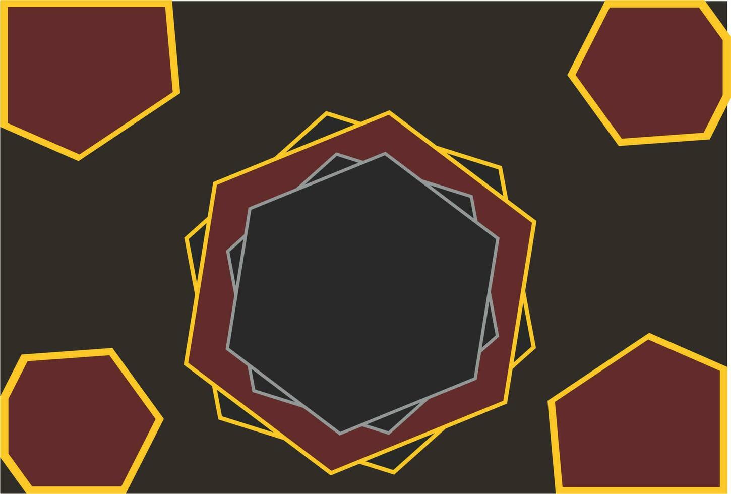 abstrakt Hexagon Hintergrund. Vektor Illustration zum verwenden im Banner, Netz, Plakate und E-Business