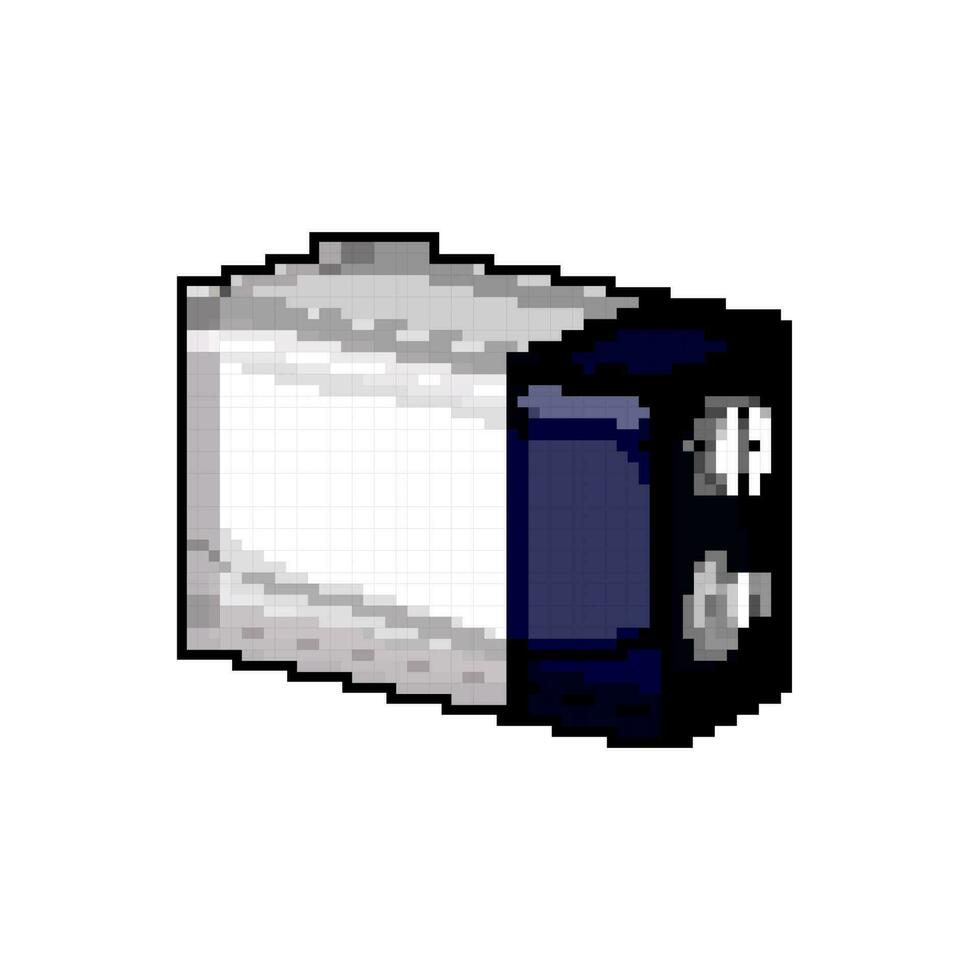 Leistung Batterie Energie Spiel Pixel Kunst Vektor Illustration