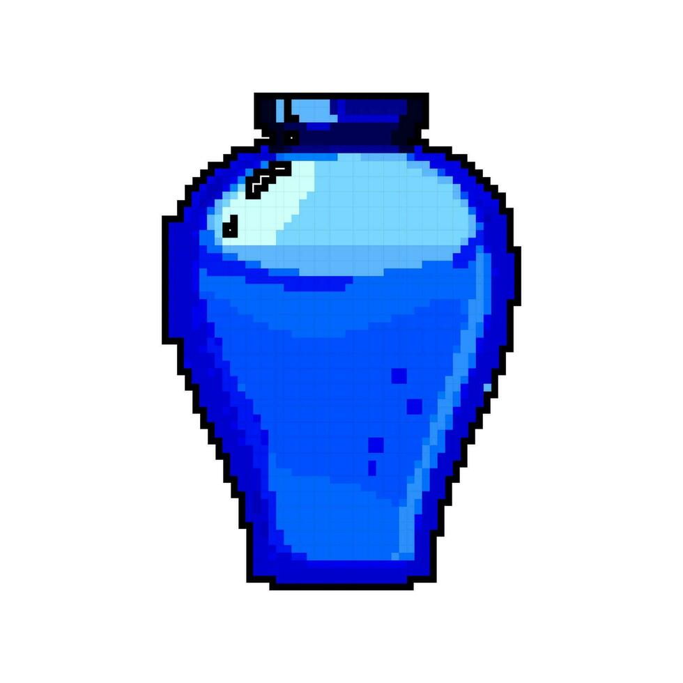 uralt Antiquität Vase Spiel Pixel Kunst Vektor Illustration