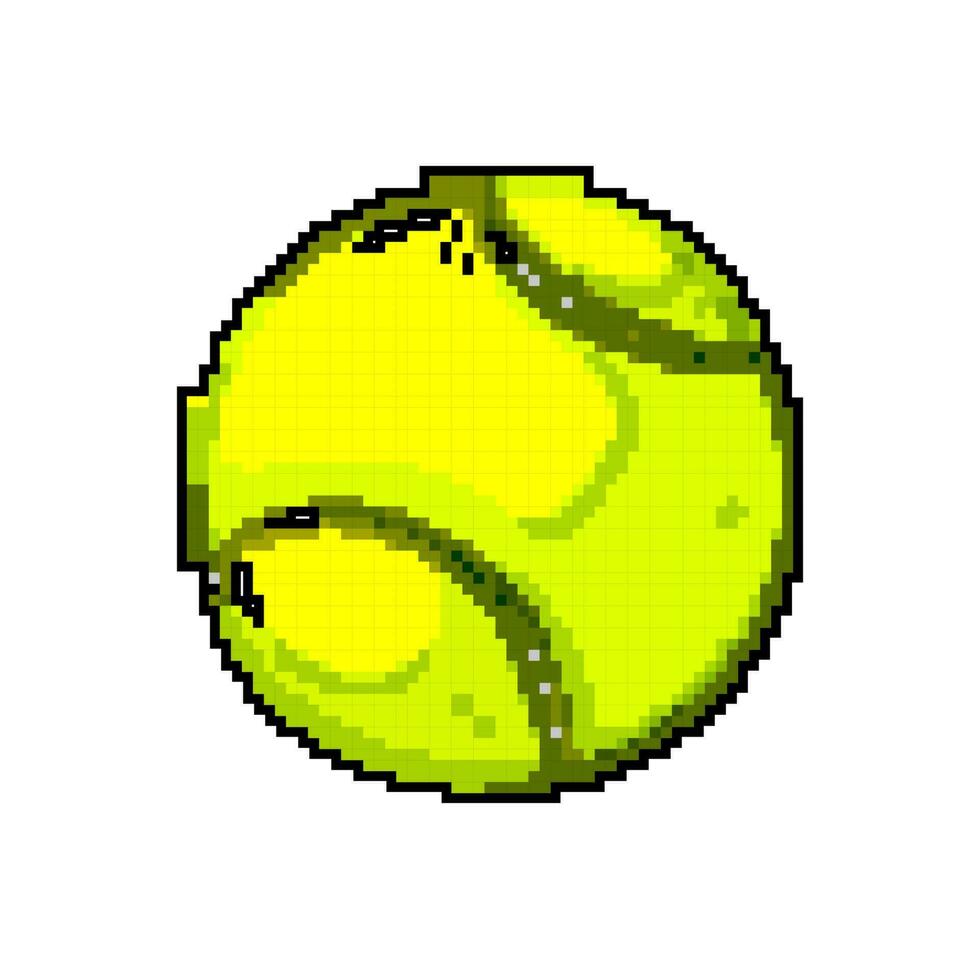 tennis boll sport spel pixel konst vektor illustration