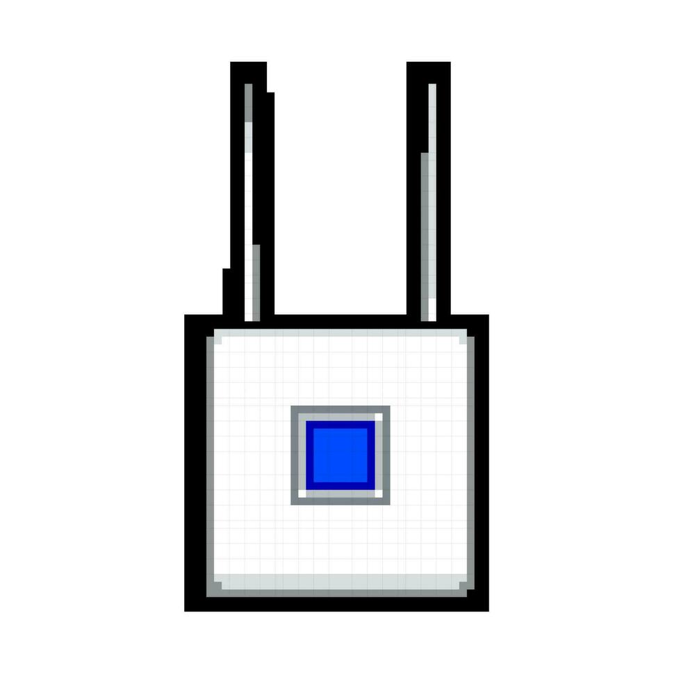 router 5g modem spel pixel konst vektor illustration