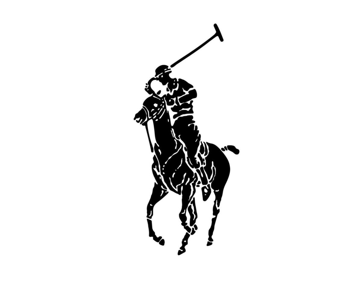 Polo Marke Logo schwarz Symbol Kleider Design Symbol abstrakt Vektor Illustration