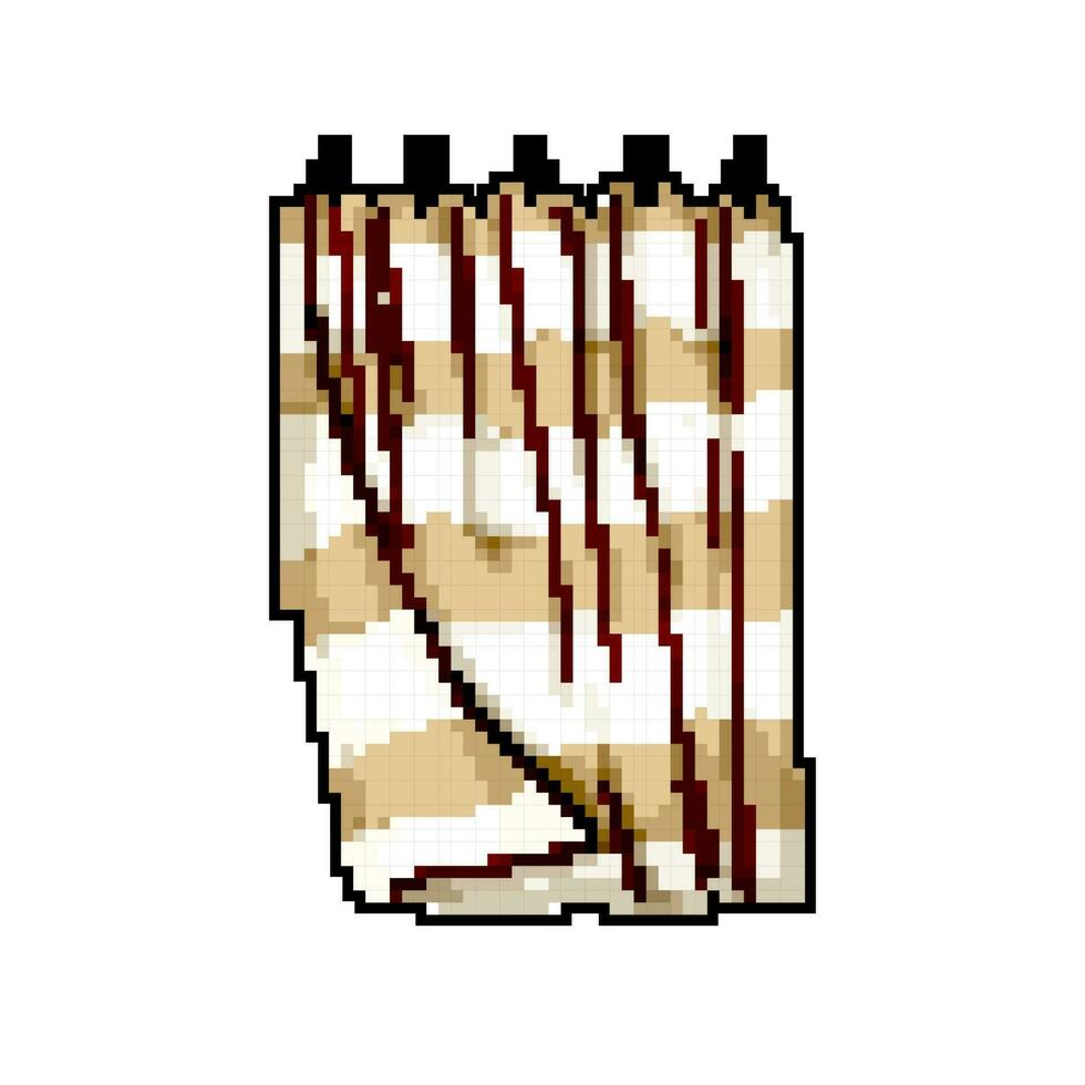 hus dusch badrum ridå spel pixel konst vektor illustration