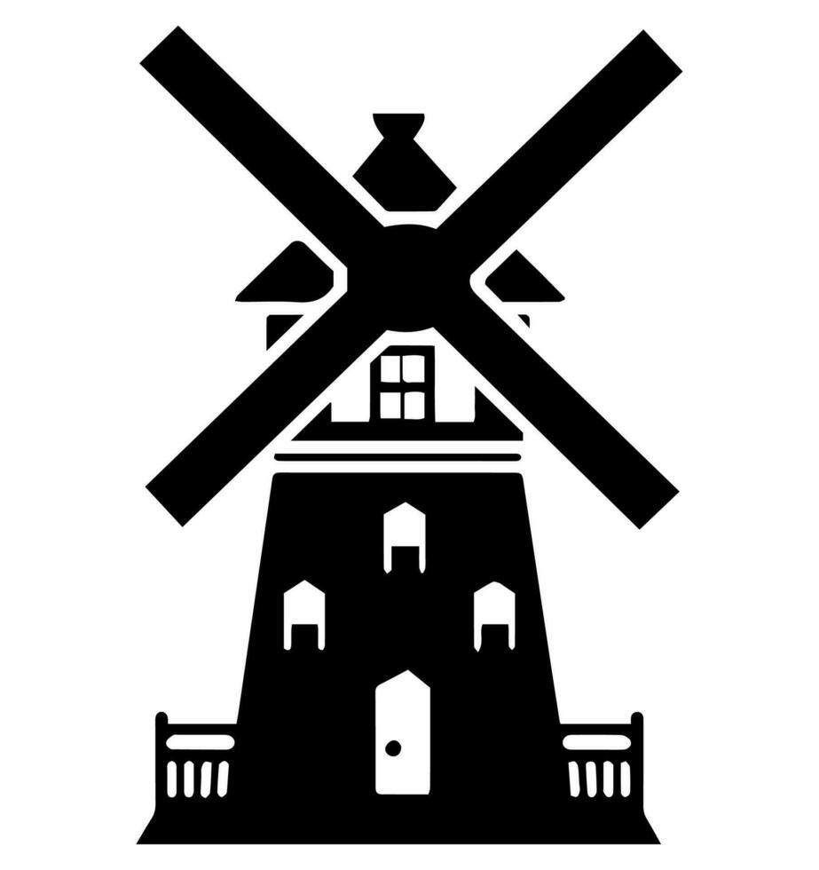 Windmühle Vektor Symbol Webseite ux ui